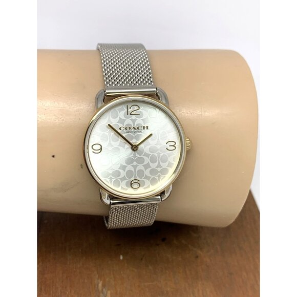 Coach Women's Watch 14000115 Elliot Quartz Silver Dial Two Tone Steel 28mm Set - Picture 11 of 14